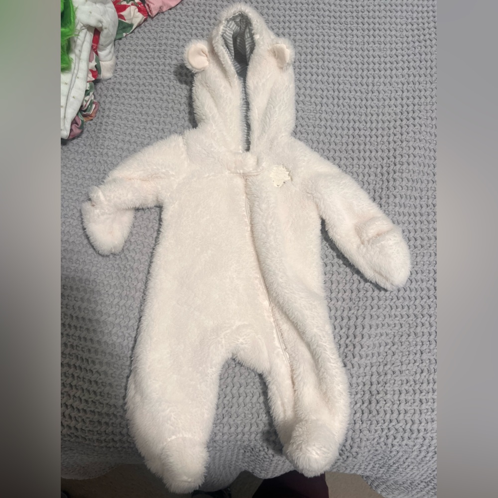 Carters newborn Sherpa coverall
